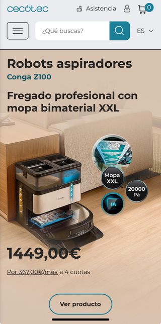 Robot Aspirador Cecotec Conga Z100