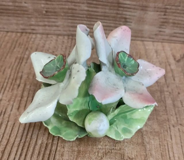 Fiori ceramica soprammobile fatti a mano