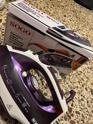 Plancha de ropa SOGO vapor profesional