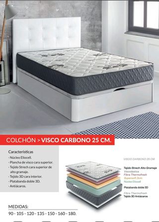 Base de cama tapizada