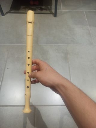 Flauta dulce Hohner color beige