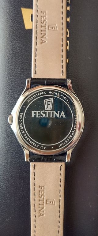 Reloj Festina ONCE pulsera piel cocodrilo
