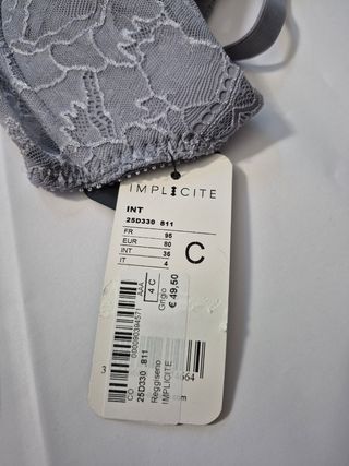 Reggiseno IMPLICITE Grigio