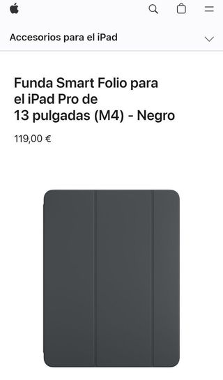 Apple Funda Smart Folio iPad Pro 13" - Negra