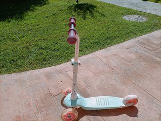 Patinete 3 ruedas con luces