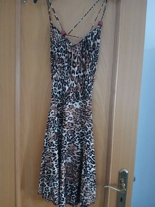 Vestido estampado leopardo