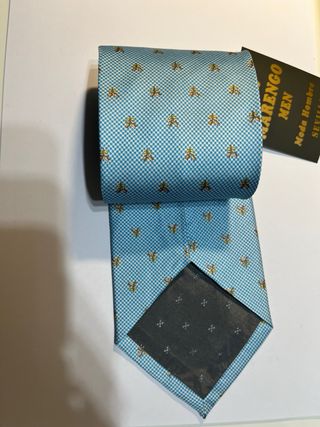 Corbata de seda azul de Gris Marengo Sevilla 