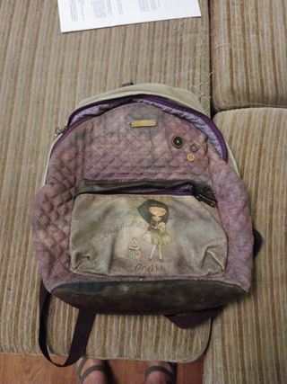 Mochila Anekke Beige y Morado