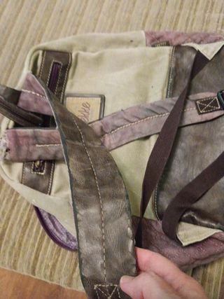 Mochila Anekke Beige y Morado