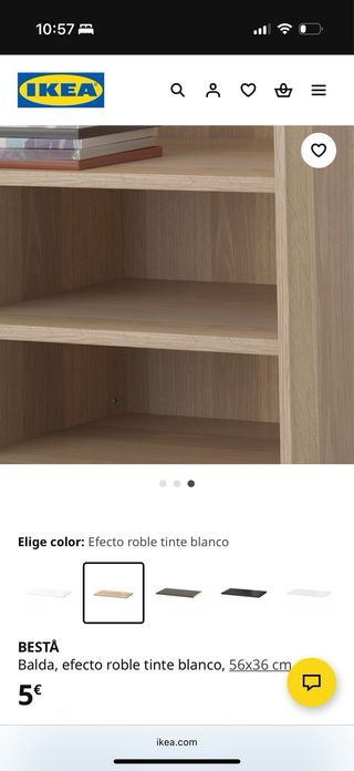 Balda BESTÅ Ikea Efecto madera/roble 
