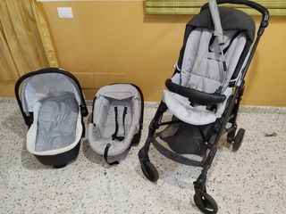 Silla de coche y trona para bebé 3 en 1