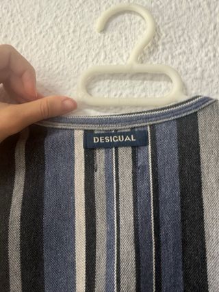 Jersey Desigual rayas azul y gris