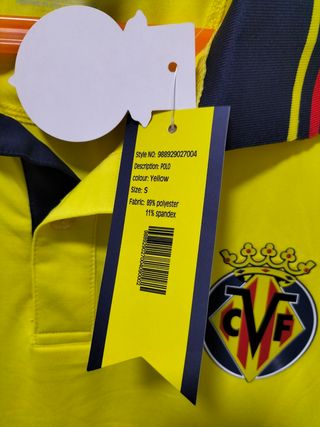 Polo Villarreal CF 
Amarillo Talla S
