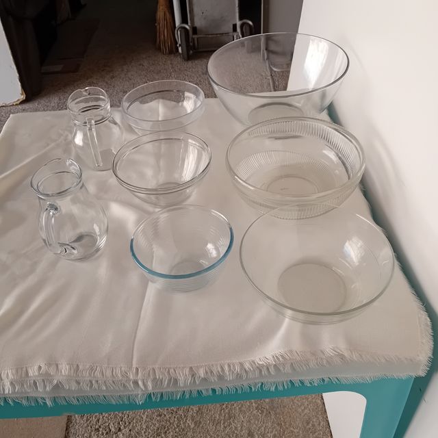 Jarras y fuentes de cristal