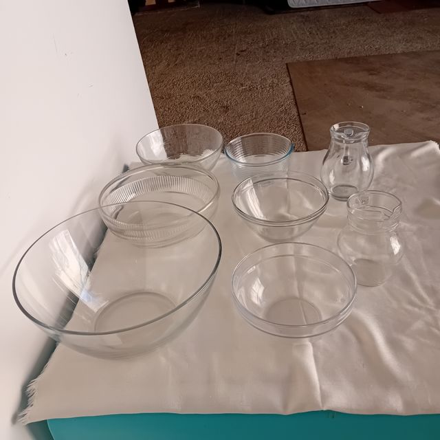 Jarras y fuentes de cristal