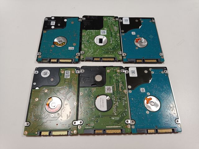 6 discos duros 500GB portátil