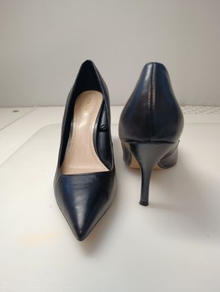 Zapatos de salón Mango piel negros mujer