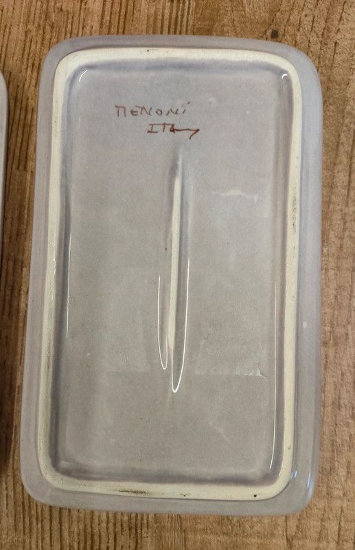 Scatola ceramica Menoni Ital fatta a mano