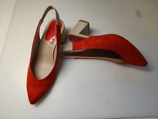 Zapatos Stradivarius Coral/Rojo Talla 36