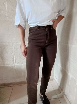 Pantaloni vita alta Cappopera marroni