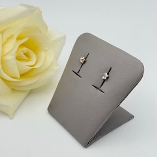 Pendientes Flor de oro 18kt con diamantes