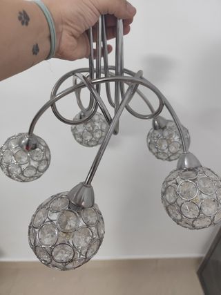 Lámpara de techo colgante de cristal
