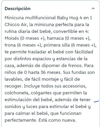 Mini culla multifunzione Chicco Baby Hug 4 in 1