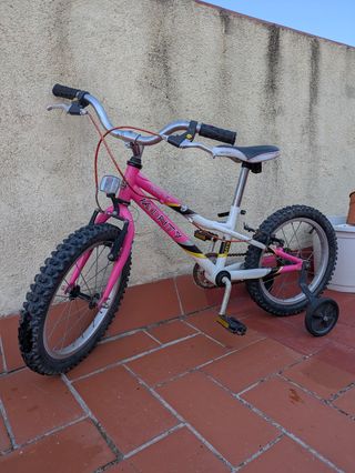 Bicicleta Monty 16 infantil niña niño rosa
