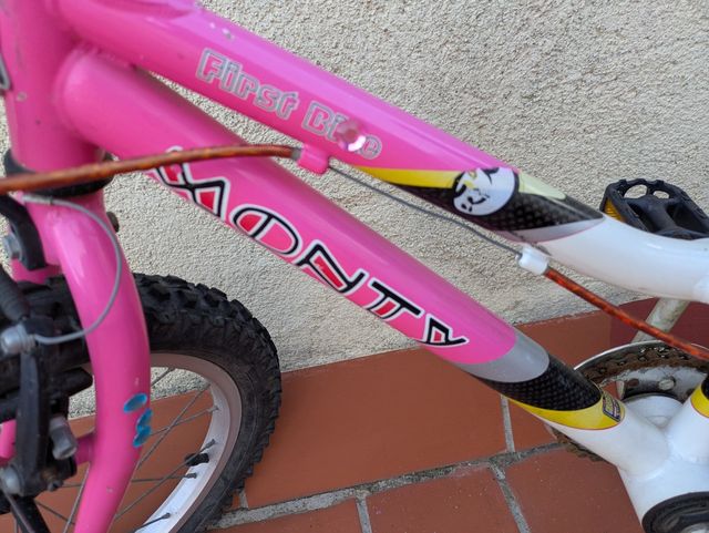 Bicicleta Monty 16 infantil niña niño rosa