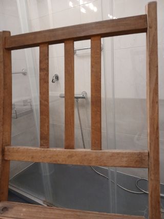 Silla plegable antigua de madera "AÑOS 1920-1930"