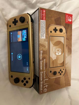 Nintendo Switch Lite Edición Hyrule+Hogwarts+pokem