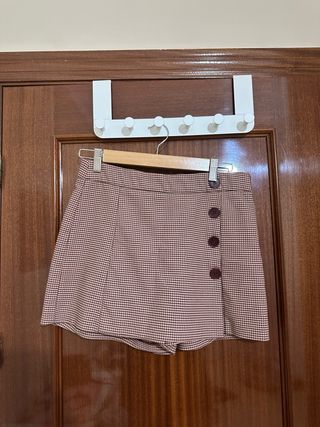Falda pantalón Zara cuadros