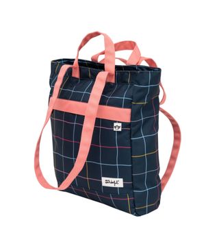 Bolso/mochila Mr Wonderful Cuadros Azul Rosa
