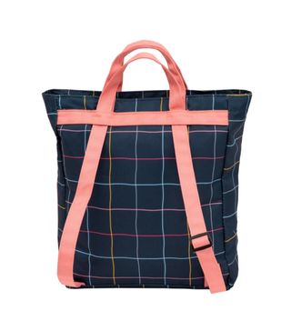 Bolso/mochila Mr Wonderful Cuadros Azul Rosa