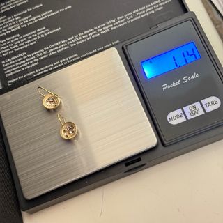 Pendientes de oro 18kt con circonitas