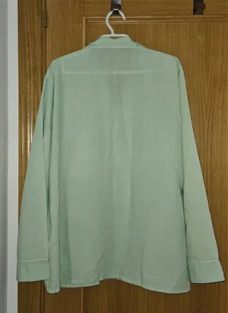 Camisa Pijama Vintage Verde Agua Unisex