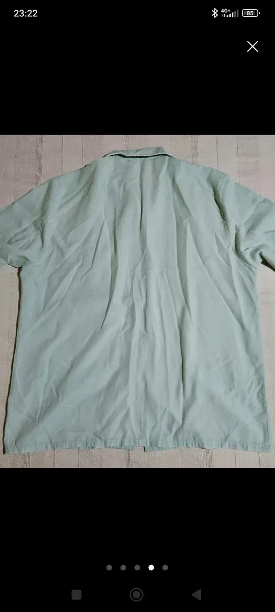 Camisa Pijama Vintage Verde Agua Unisex