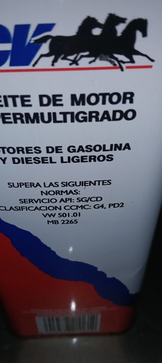 Aceite Motor SAE 20W50 3CV Supermultigrado