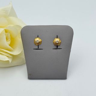 Pendientes oro 18kt con circonita