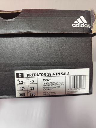 Zapatillas Adidas Predator Futbol Sala Talla 47.5