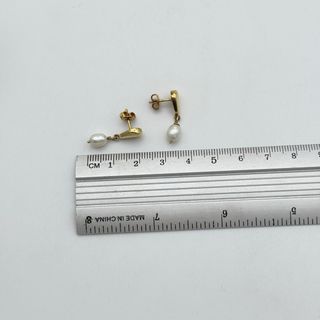 Pendientes de oro 18kt con perlas