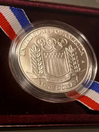 Dólar ceca D de Plata 1992 USA Olímpico