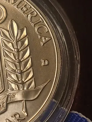 Dólar ceca D de Plata 1992 USA Olímpico