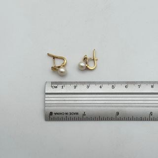 Pendientes Corazón Perla Oro 18kt