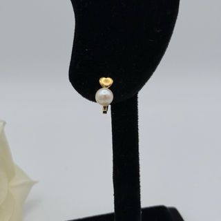 Pendientes Corazón Perla Oro 18kt
