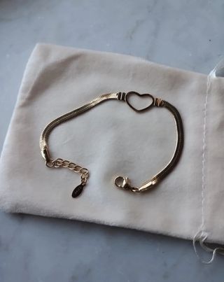 Braccialetto cuore dorato