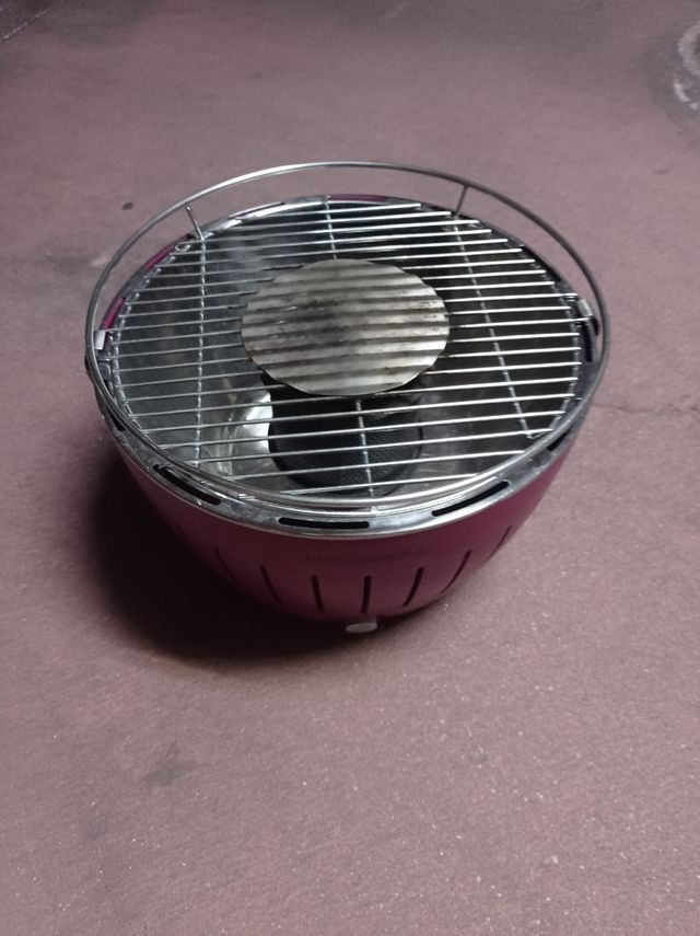 LotusGrill Churrasco Sem Fumo Rosa/Prata