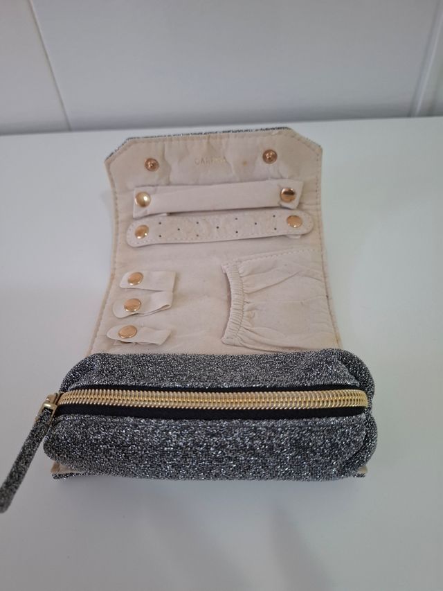 Portagioie da viaggio Carpisa grigio argento