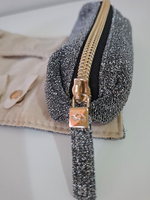 Portagioie da viaggio Carpisa grigio argento