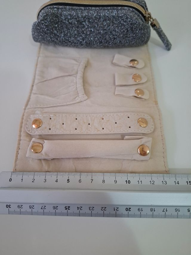 Portagioie da viaggio Carpisa grigio argento